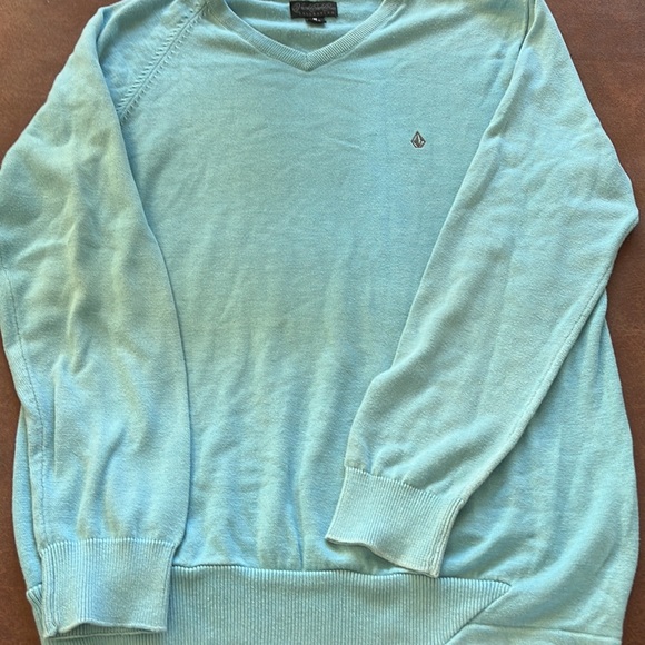 Volcom Corpo Class collection blue v-neck Sweater. Medium - Picture 4 of 5